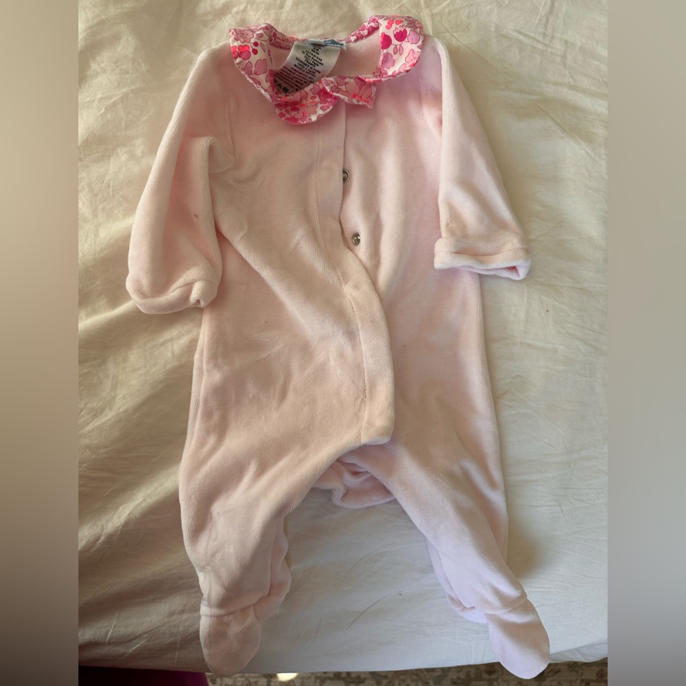 Jacadi Pink Floral Baby Outfit